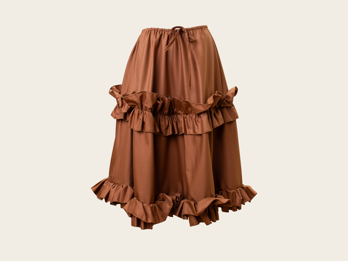 VANINA Crepuscule Mini Skirt sk-crepuscule-mini_brown_u