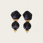 VANINA Rosette Earrings e-rosette-1_black_