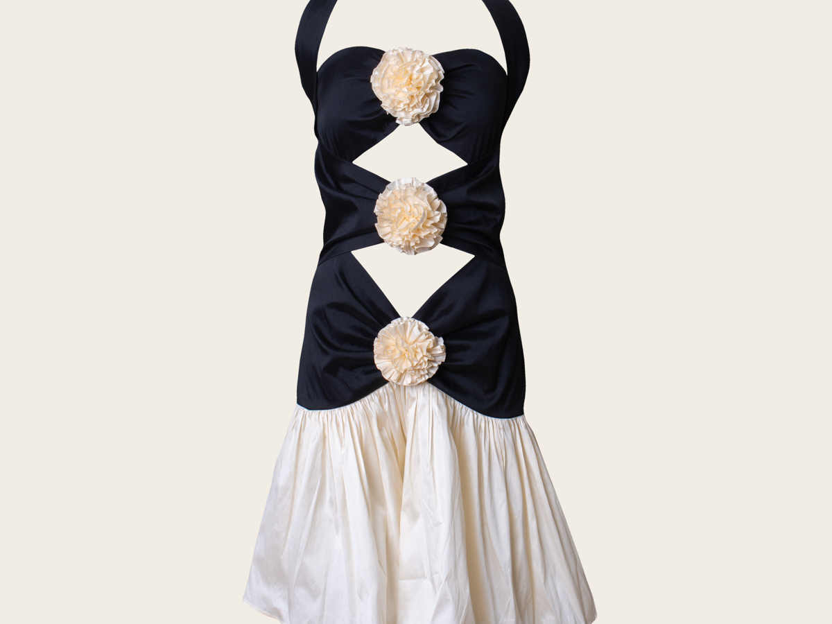 VANINA Pivoine Dress dr-pivoine_black and white_xl