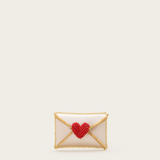 VANINA Love Letter Cardholder cardholder-love letter_off white satin_
