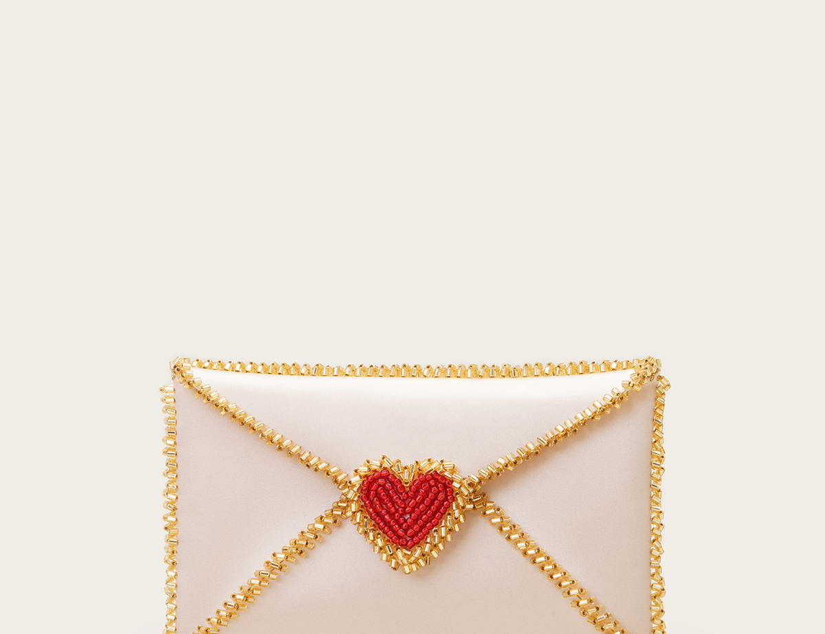 VANINA Love Letter Clutch clutch-love letter_off white_