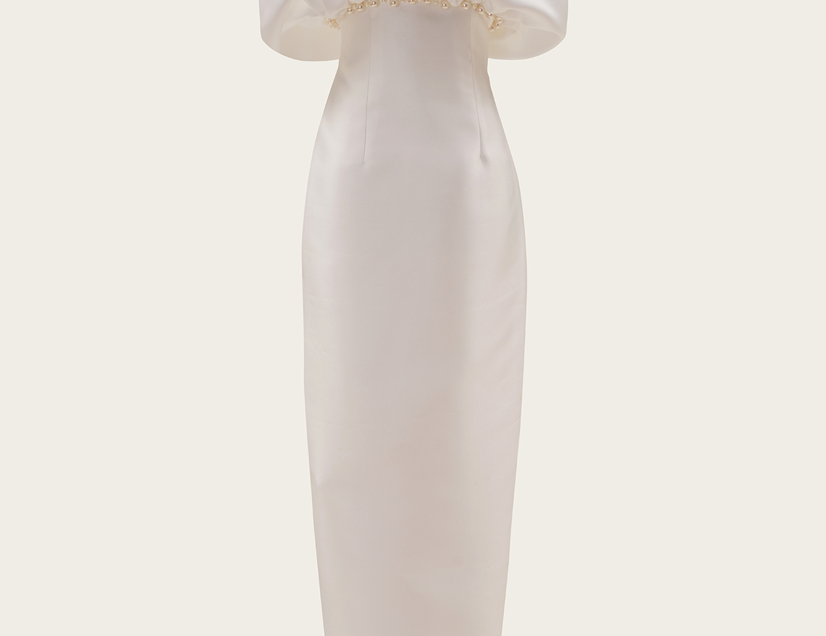 VANINA Shell Pearl Dress dr-shell pearl_white_xl