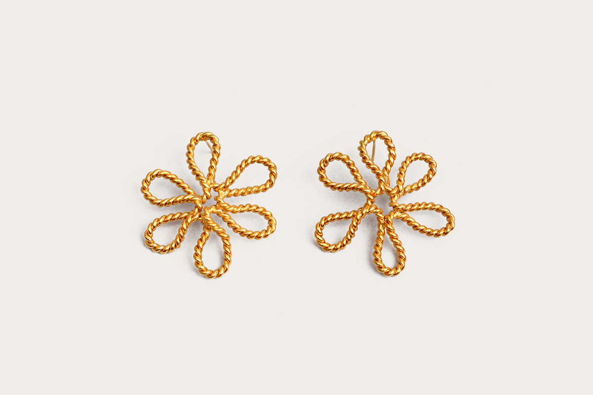 VANINA Mini Flowers Earrings e-met-flowers-1_gold_