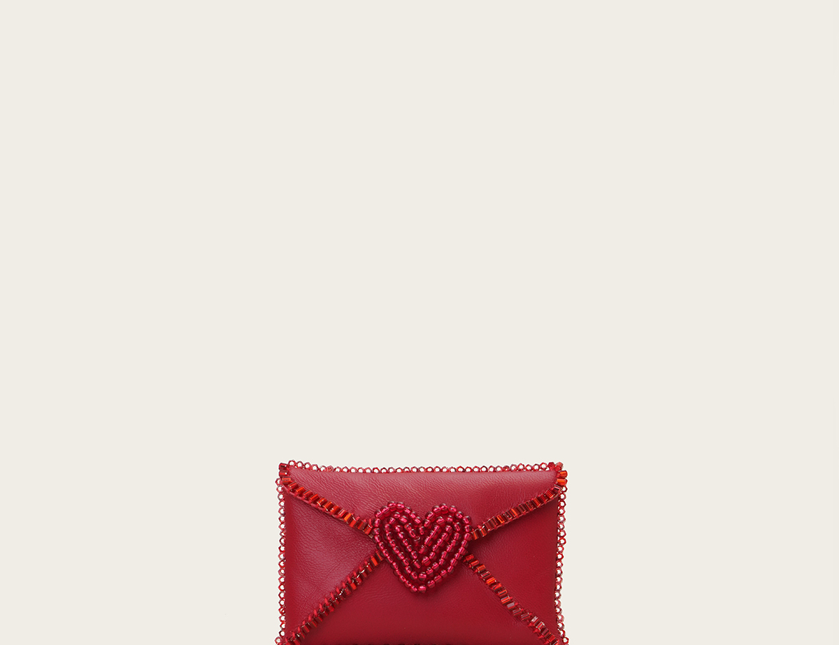 VANINA Love Letter Cardholder cardholder-love letter_red leather_