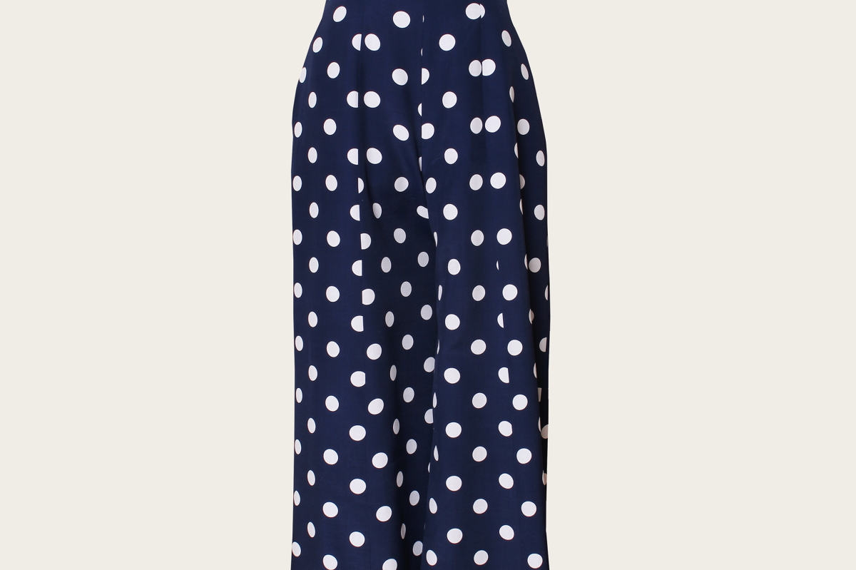 VANINA Lula Jumpsuit jumpsuit-lula_navy polka dots_xl