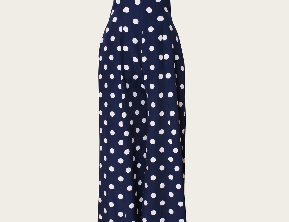 VANINA Lula Jumpsuit jumpsuit-lula_navy polka dots_xl